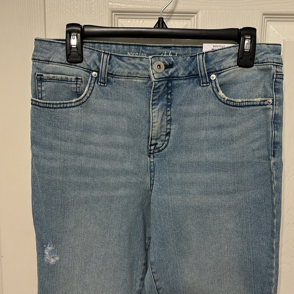Style & Co Bootcut Distressed Jeans - Picture 2 of 7